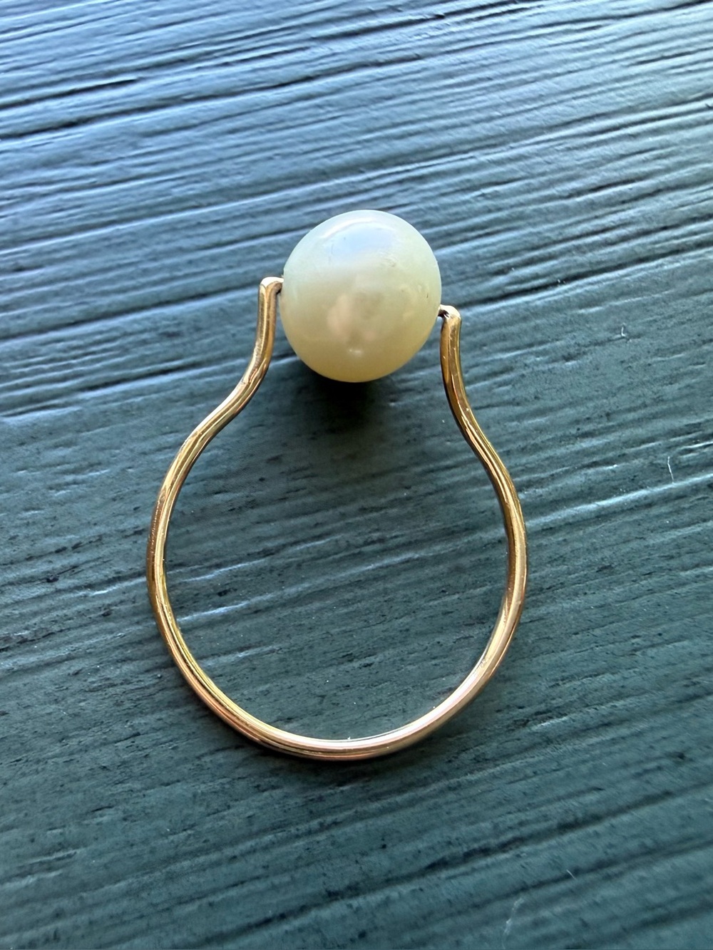 Pearl Fashion Ring Gold Tone